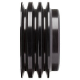 CVF Racing B-SBCL3CR Billet Crankshaft Pulley, Stealth Black
