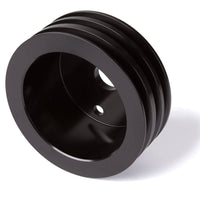 CVF Racing B-SBCL3CR Billet Crankshaft Pulley, Stealth Black
