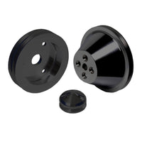 CVF Racing B-SBCS2KIT Billet V-Belt Pulley Kit, Stealth Black