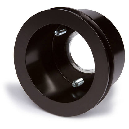 CVF Racing Stealth Black billet V-belt pulley kit for Ford small block, 3-bolt damper, passenger side lower hose, B-SBFE1KIT