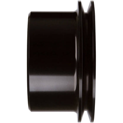 CVF Racing Stealth Black 1-groove billet crankshaft pulley for Ford 289/302/351W small block, 3-bolt damper, B-SBFE1CR-S