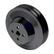 CVF Racing Stealth Black 2-groove billet water pump pulley for Ford 289/302/351W small block, 3-bolt damper, B-SBFE2WP