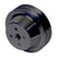 CVF Racing Stealth Black 2-groove billet water pump pulley for Ford 289/302/351W small block, 3-bolt damper, B-SBFE2WP-HF
