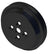 CVF Racing Stealth Black 1-groove billet water pump pulley for Ford 289/302/351W with Ford Racing short water pump, B-SBFS1WP-FR