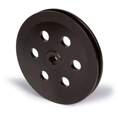 CVF Racing Stealth Black billet Chrysler 318 340 360 power steering pulley keyway for OEM bracket, B-SCR2PS