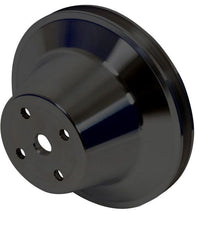 CVF Racing Stealth Black billet 1-groove V-belt water pump pulley for Chrysler small block 318/340/360, B-SCRL1WP