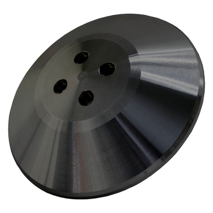CVF Racing stealth black anodized billet water pump pulley nose cap for Cummins diesel, B-WP-CAP-DC