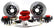 Baer Brake Systems Baer Brakes 11" SS4+ Front Brake Kit, Red, SDZ, Std. Studs 4141050R