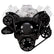 CVF Racing BBC Wraptor Serpentine System EWP in Black Diamond, part number BD-454-WRAPTOR-EWP