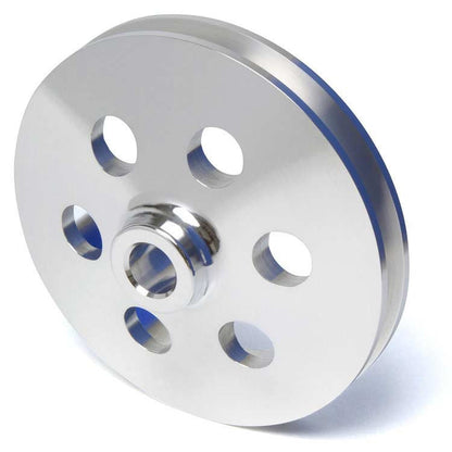 CVF Racing Polished billet V-belt power steering pulley for Saginaw power steering pump, BBF1PS