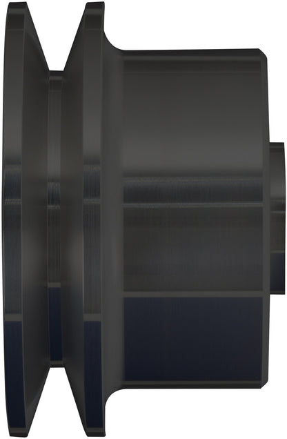 CVF Racing stealth black billet tall alternator pulley for Ford 429 and 460 big block, B-BBF2ALT