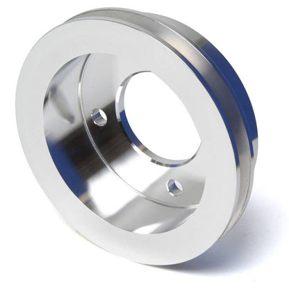 CVF Racing polished billet 1 groove crankshaft pulley for Ford 429 and 460 big block, BBFL1CR