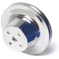 CVF Racing Polished billet 1-groove water pump pulley for Chrysler big block 383, 440 and crate Hemi, BCRL1WP