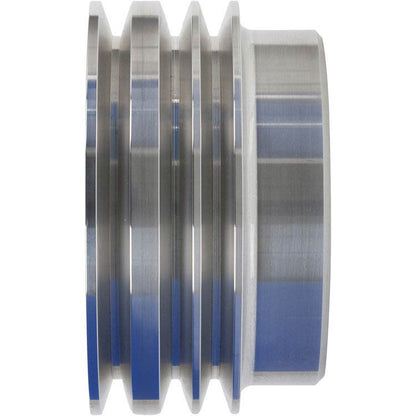 CVF Racing Polished billet 3-groove crankshaft pulley for Chrysler big block 383, 440 and Hemi, BCRL3CR