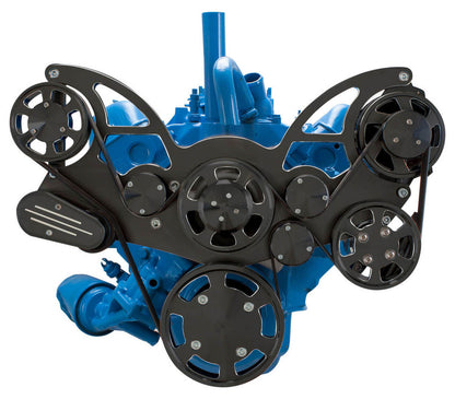 CVF Racing Black Diamond Wraptor serpentine system for AMC and Jeep 304, 360 and 401 V8, BD-401-WRAPTOR