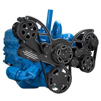 CVF Racing Black Diamond Wraptor serpentine system for AMC and Jeep 304, 360 and 401 V8, BD-401-WRAPTOR