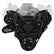 CVF Racing BBC Wraptor Serpentine System EWP in Black Diamond, part number BD-454-WRAPTOR-EWP