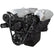 CVF Racing BBC Wraptor Serpentine System EWP in Black Diamond, part number BD-454-WRAPTOR-EWP