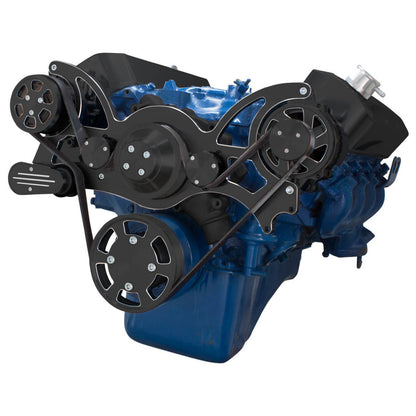 CVF Racing Black Diamond WRAPTOR all inclusive serpentine system for Ford 429 and 460 big block, BD-460-WRAPTOR