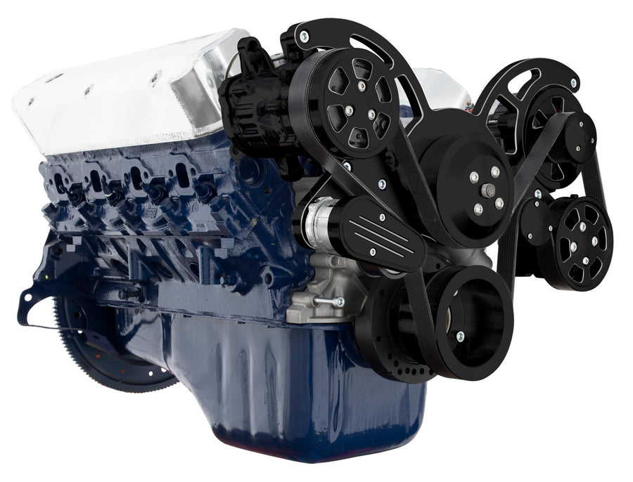 CVF Racing Black Diamond Wraptor all-inclusive 8-rib serpentine system for Ford 5.0L and 5.8L, BD-5.0L-WRAPTOR