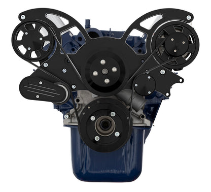 CVF Racing Black Diamond Wraptor all-inclusive 8-rib serpentine system for Ford 5.0L and 5.8L, BD-5.0L-WRAPTOR