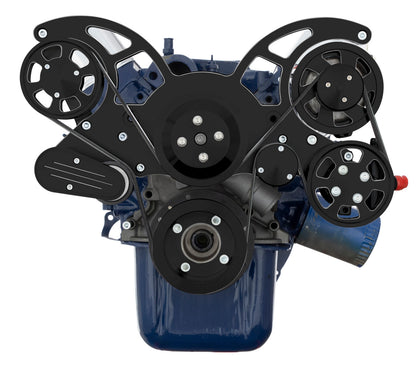 CVF Racing Black Diamond Wraptor all-inclusive 8-rib serpentine system for Ford 5.0L and 5.8L, BD-5.0L-WRAPTOR