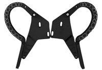 CVF Racing Black Diamond billet trunk hinges for 1962 to 1965 Chevrolet Nova, part BD-TRUNK-HINGE-KIT-65NC