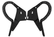 CVF Racing Black Diamond billet trunk hinges for 1962 to 1965 Chevrolet Nova, part BD-TRUNK-HINGE-KIT-65NC