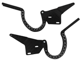 CVF Racing Black Diamond billet trunk hinges for 1962 to 1965 Chevrolet Nova, part BD-TRUNK-HINGE-KIT-65NC