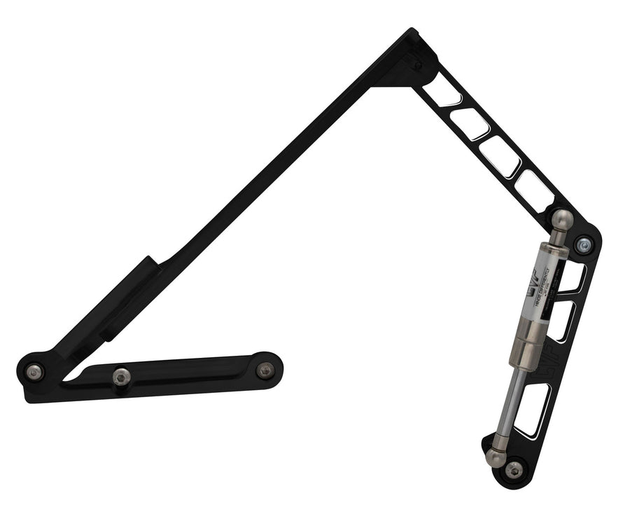 CVF Racing Black Diamond billet hood hinges for 1982 to 1986 Pontiac Bonneville, part BD-HOOD-HINGE-KIT-86BON-SS