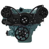 CVF Racing Wraptor serpentine system, Black Diamond, for Buick 455, BD-BUICK-WRAPTOR