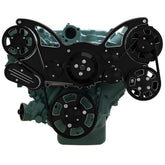 CVF Racing Wraptor serpentine system, Black Diamond, for Buick 455, BD-BUICK-WRAPTOR