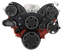 CVF Racing CF-BD-350-WRAPTOR Wraptor All-Inclusive Serpentine System, Black Diamond with Carbon Fiber