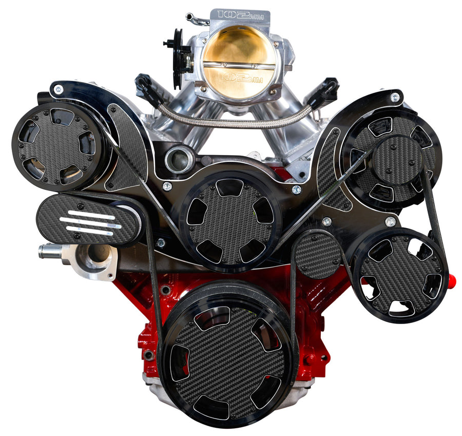 CVF Racing CF-BD-LSXM-WRAPTOR LS Wraptor Mid-Mount Serpentine Kit