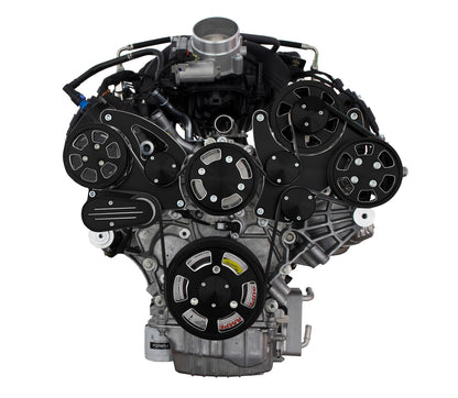 CVF Racing black diamond Wraptor serpentine system for Ford Godzilla 7.3L, BD-FGZ-WRAPTOR