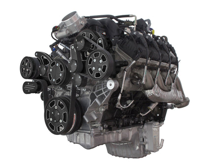 CVF Racing black diamond Wraptor serpentine system for Ford Godzilla 7.3L, BD-FGZ-WRAPTOR
