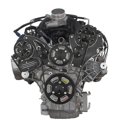 CVF Racing black diamond Wraptor serpentine system for Ford Godzilla 7.3L, BD-FGZ-WRAPTOR