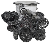 CVF Racing Black Diamond Reaper dual-belt serpentine system for Gen III Hemi with Whipple 3.0L supercharger, BD-G3HW3-RP