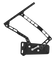 CVF Racing Black Diamond hood hinges for 1970 to 1974 Plymouth 'Cuda, BD-HOOD-HINGE-KIT-74C-SS
