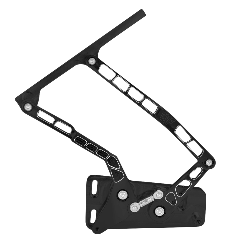 CVF Racing Black Diamond hood hinges for 1970 to 1974 Plymouth 'Cuda, BD-HOOD-HINGE-KIT-74C-SS