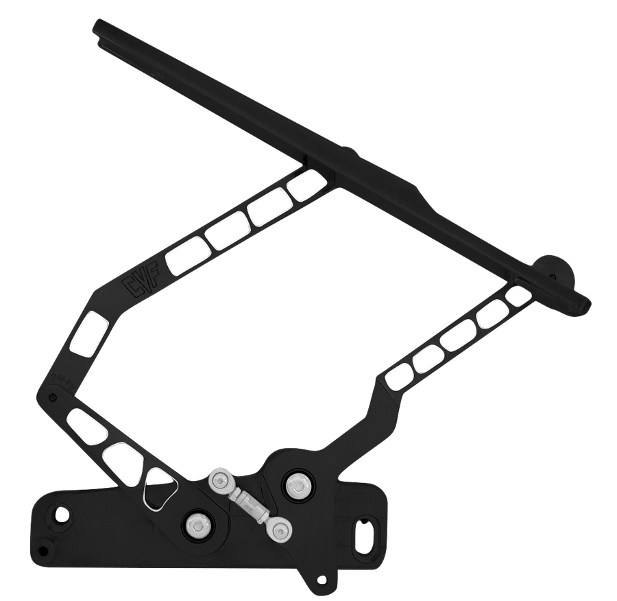 CVF Racing Black Diamond billet hood hinges for 1973 to 1977 Chevrolet Monte Carlo, part BD-HOOD-HINGE-KIT-77MC