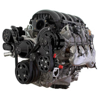 CVF Racing LT1 Gen V Wraptor serpentine system, Black Diamond, BD-LT1V-M-WRAPTOR