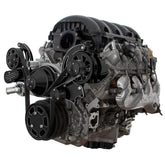 CVF Racing LT1 Gen V Wraptor serpentine system, Black Diamond, BD-LT1V-M-WRAPTOR