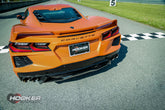 Cat-Back Exhaust System Fits 2020-2025 C8 Corvette 6.2L, 3-Inch To 2.5-Inch 304 Stainless Steel Cat-Back Exhaust System With Npp Dual Mode And Afm, Dfm Valves Aggressive To Moderate Sound Hooker BlackHeart