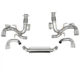 Cat-Back Exhaust System Fits 2020-2025 C8 Corvette 6.2L, 3-Inch To 2.5-Inch 304 Stainless Steel Cat-Back Exhaust System With Npp Dual Mode And Afm, Dfm Valves Aggressive To Moderate Sound Hooker BlackHeart
