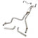 Exhaust System GM C1500, GMt400 Swap 2WD Fits 1988-1998 GM C1500 Trucks And Suvs 2WD Regular Cab Short Bed 117.5 Inch Wheelbase Hooker BlackHeart
