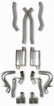 1970-1974 Mopar E-Body Gen III Hemi Swap Exhaust System 3 Inch Dual 304 Stainless Steel With Quad Polished Tips Fits Into Slots In Bottom Of The R, T Style Rear Valance Panel Hooker BlackHeart