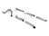 3.0 Inch 304 Stainless Steel Hemi Swap Exhaust System 1968-1970 Mopar B-Body 3.0 Inch 304 Stainless Steel Gen III Hemi Header Back Swap Exhaust System Aggressive To Moderate Sound Hooker BlackHeart