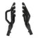 Gen III Hemi Swap Mid-Length Headers Black Painted Fits 1972-1974 Dodge D100, D150 1974 Dodge Ramcharger And 1974 Plymouth Trailduster 2-Wheel Drive Hooker BlackHeart