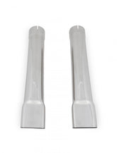 Exhaust Tips Super Bee Style Polished 340 Stainless Steel 3.0 Inch Inlet With Rectangular Oval Oulet Clamp-On Set Of 2 Pieces Hooker BlackHeart